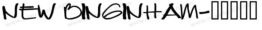 New Binginham字体转换